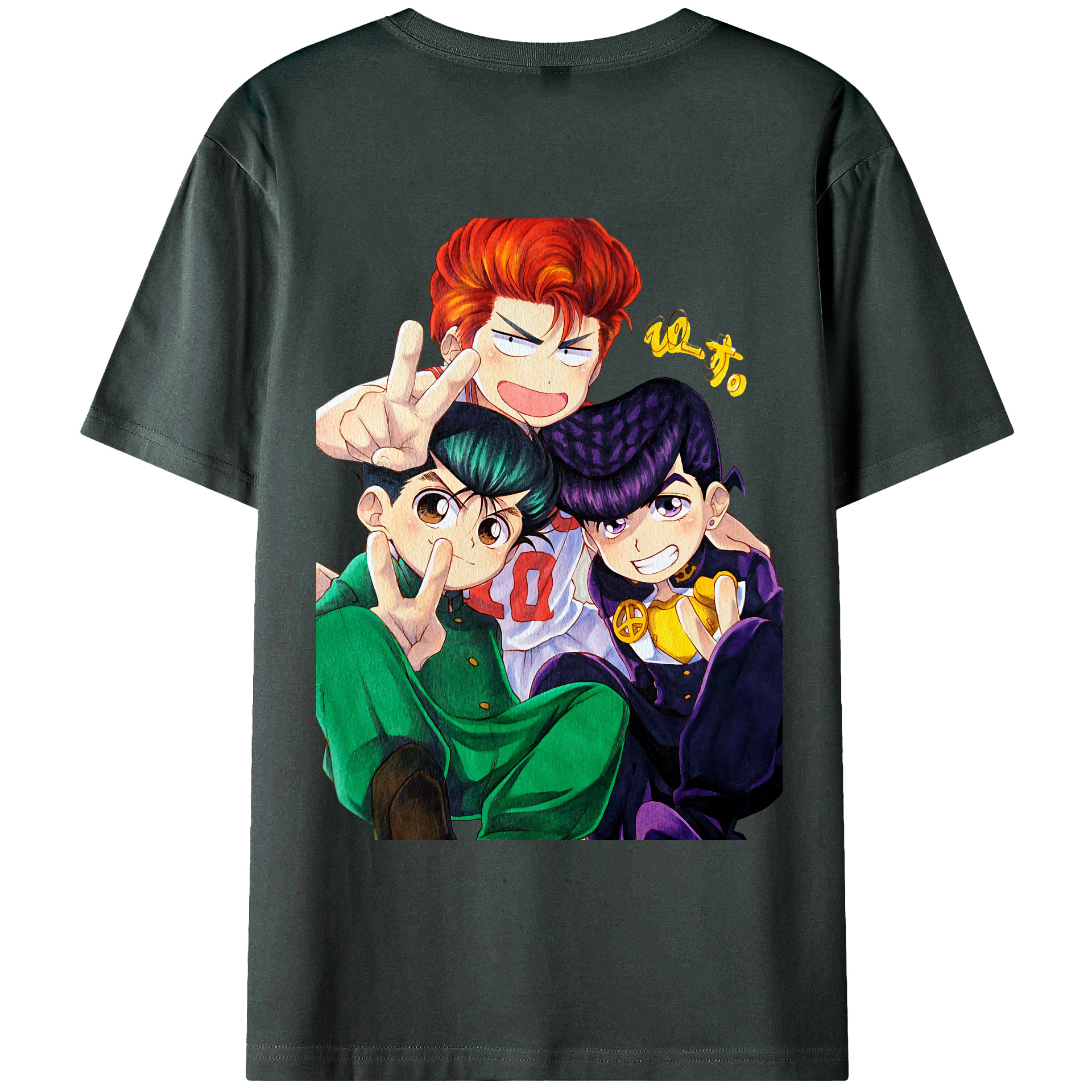 （画像用） SLAM DUNK／スラムダンク 綿100％ メンズ半袖Tシャツ（バックプリント） 通気性